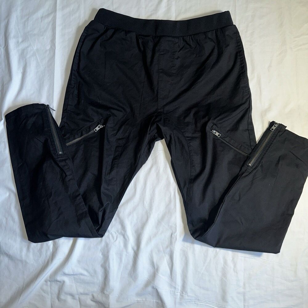 Zanerobe Men's Size 36 Black Elastic Drawstring Slim Techwear Joggers Streetwear